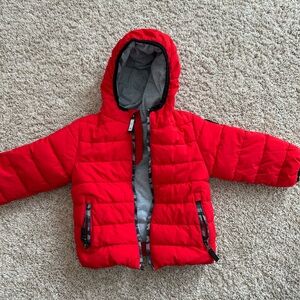 Toddler red puffer jacket